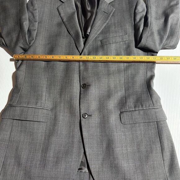 Brooks Brothers Mens Blazer 43 R Gray Glen Plaid Fitzgerald Fit Wool Sport Coat - Picture 10 of 14